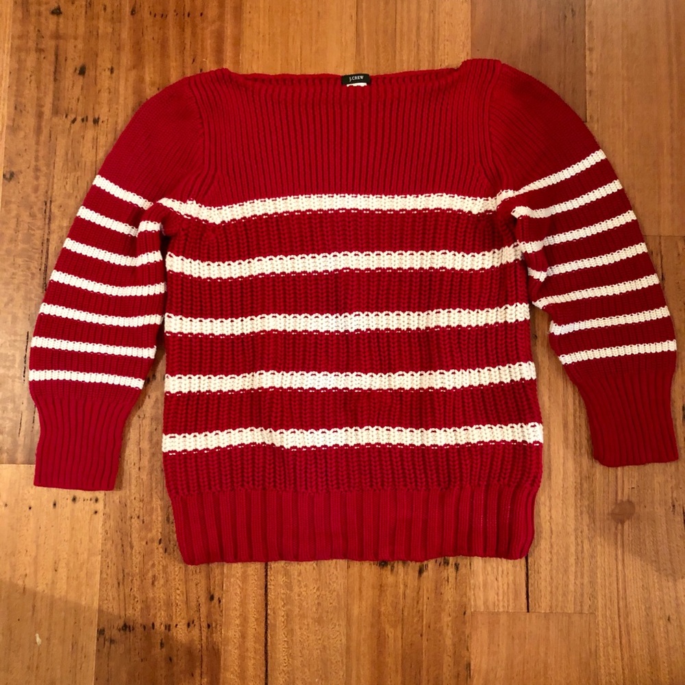 Vintage JCREW - Red/white sweater - M